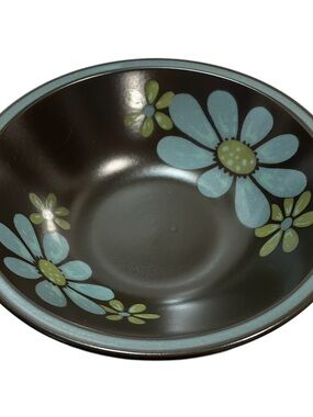 Vintage 1960s Mikasa Majorka Monza 7504 Japan Serving Bowl - Dark Brown